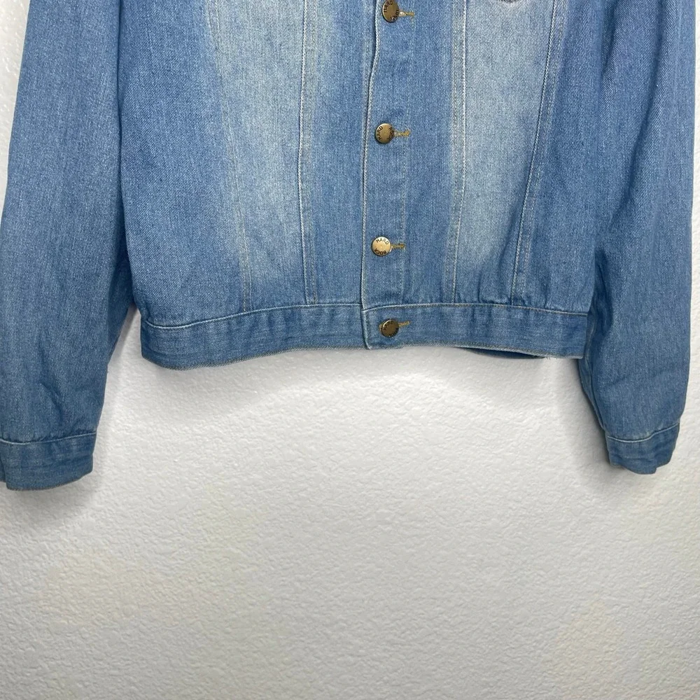 Hard Rock Hotel Casino Tampa Denim Jacket Mens Medium Blue Trucker Light Wash